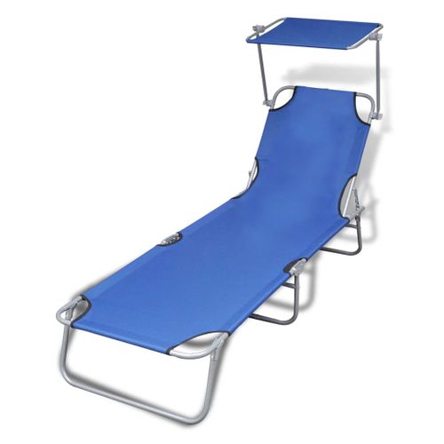 Transat Chaise Longue Bain De Soleil Lit De Jardin Terrasse Meuble D'extérieur Pliable