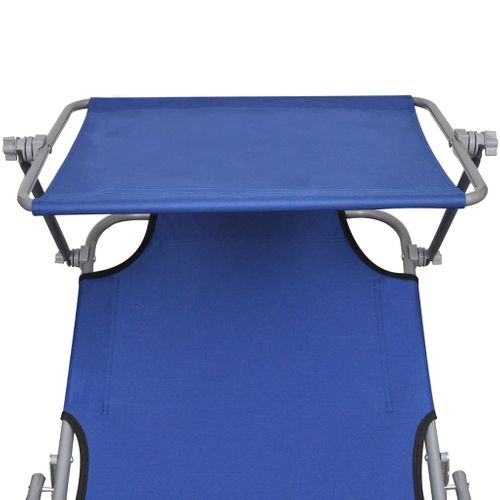 Transat Chaise Longue Bain De Soleil Lit De Jardin Terrasse Meuble D'extérieur Pliable