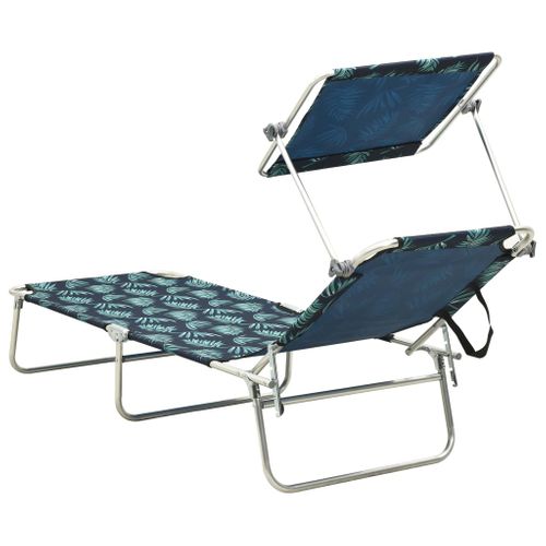 Transat Chaise Longue Bain De Soleil Lit De Jardin Terrasse Meuble D'extérieur Pliable