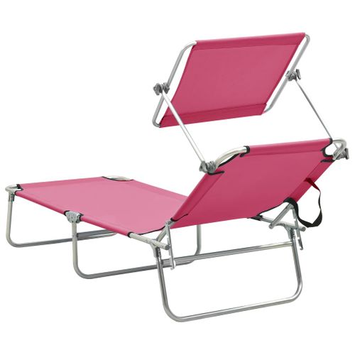 Transat Chaise Longue Bain De Soleil Lit De Jardin Terrasse Meuble D'extérieur Pliable