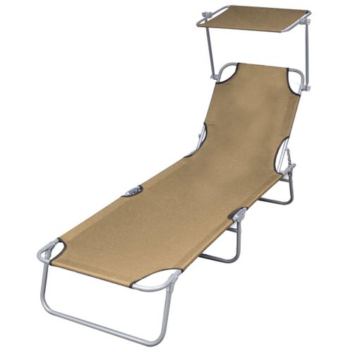 Transat Chaise Longue Bain De Soleil Lit De Jardin Terrasse Meuble D'extérieur Pliable