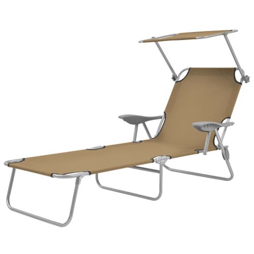 Transat Chaise Longue Bain De Soleil Lit De Jardin Terrasse Meuble D'extérieur Pliable