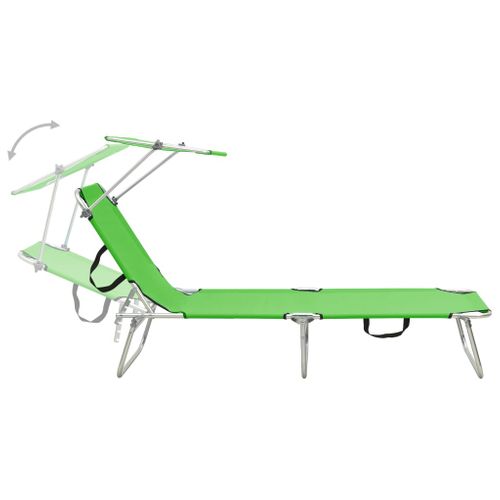 Transat Chaise Longue Bain De Soleil Lit De Jardin Terrasse Meuble D'extérieur Pliable