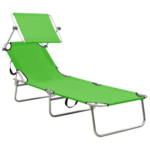 Transat Chaise Longue Bain De Soleil Lit De Jardin Terrasse Meuble D'extérieur Pliable