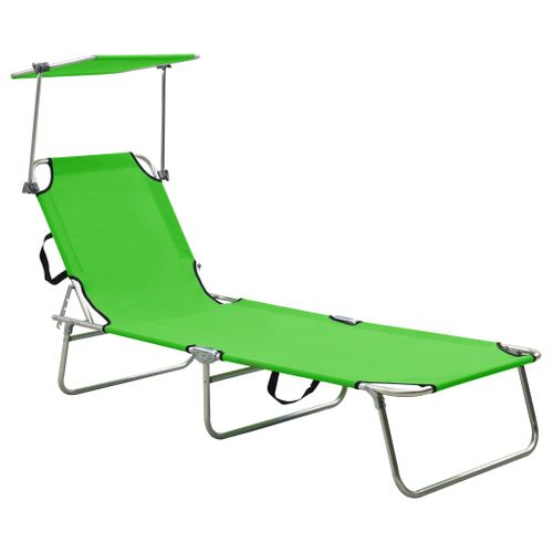 Transat Chaise Longue Bain De Soleil Lit De Jardin Terrasse Meuble D'extérieur Pliable