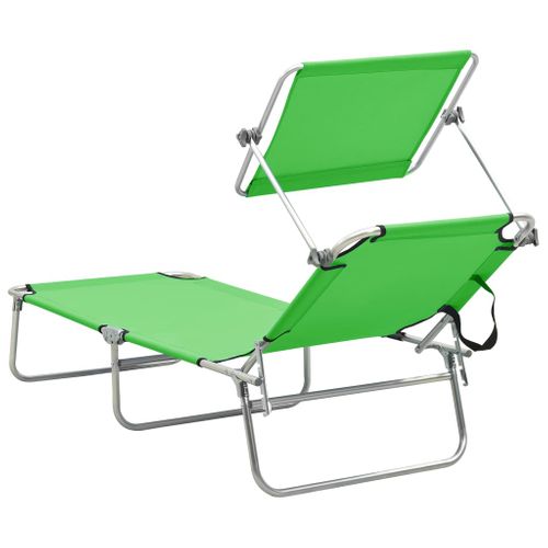 Transat Chaise Longue Bain De Soleil Lit De Jardin Terrasse Meuble D'extérieur Pliable