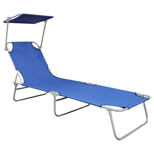 Transat Chaise Longue Bain De Soleil Lit De Jardin Terrasse Meuble D'extérieur Pliable