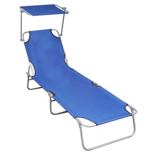 Transat Chaise Longue Bain De Soleil Lit De Jardin Terrasse Meuble D'extérieur Pliable
