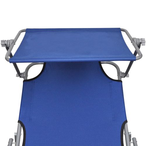 Transat Chaise Longue Bain De Soleil Lit De Jardin Terrasse Meuble D'extérieur Pliable