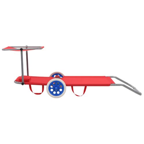 Transat Chaise Longue Bain De Soleil Lit De Jardin Terrasse Meuble D'extérieur Pliable