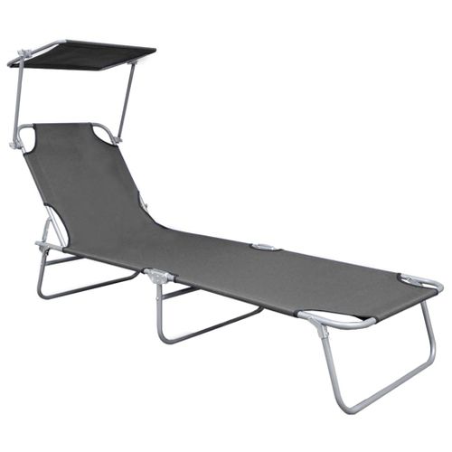 Transat Chaise Longue Bain De Soleil Lit De Jardin Terrasse Meuble D'extérieur Pliable