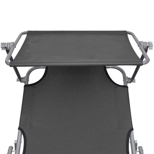 Transat Chaise Longue Bain De Soleil Lit De Jardin Terrasse Meuble D'extérieur Pliable