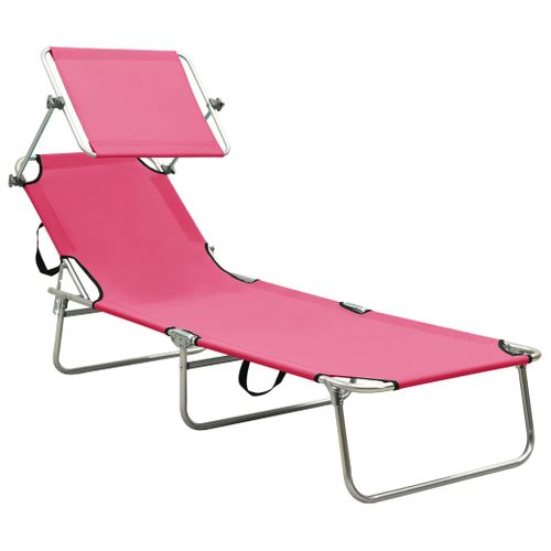 Transat Chaise Longue Bain De Soleil Lit De Jardin Terrasse Meuble D'extérieur Pliable