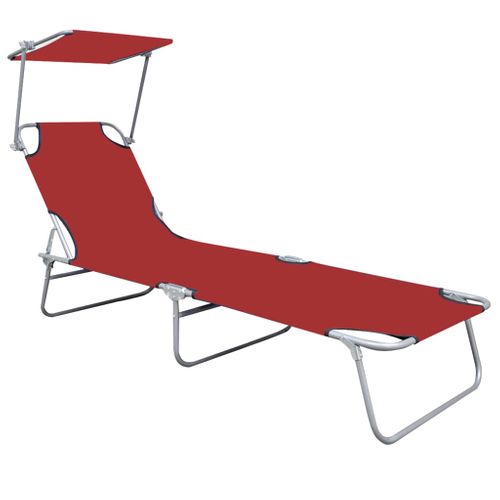 Transat Chaise Longue Bain De Soleil Lit De Jardin Terrasse Meuble D'extérieur Pliable