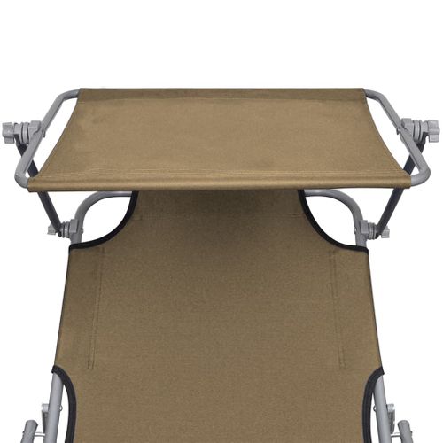 Transat Chaise Longue Bain De Soleil Lit De Jardin Terrasse Meuble D'extérieur Pliable