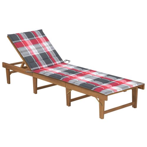 Transat Chaise Longue Bain De Soleil Lit De Jardin Terrasse Meuble D'extérieur Pliable