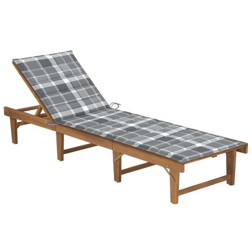 Transat Chaise Longue Bain De Soleil Lit De Jardin Terrasse Meuble D'extérieur Pliable