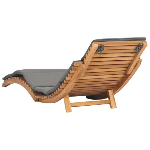 Transat Chaise Longue Bain De Soleil Lit De Jardin Terrasse Meuble D'extérieur Pliable