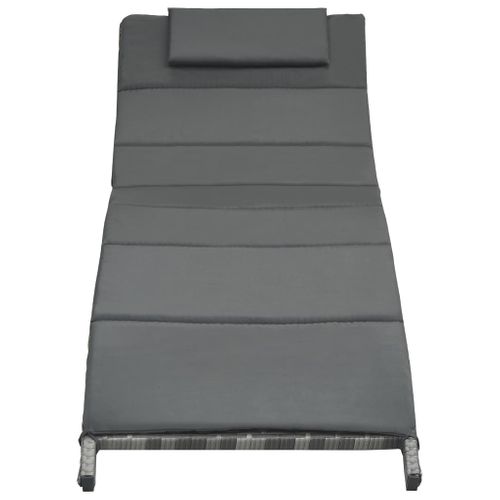 Transat Chaise Longue Bain De Soleil Lit De Jardin Terrasse Meuble D'extérieur Pliable