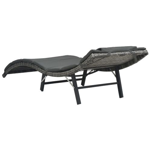 Transat Chaise Longue Bain De Soleil Lit De Jardin Terrasse Meuble D'extérieur Pliable