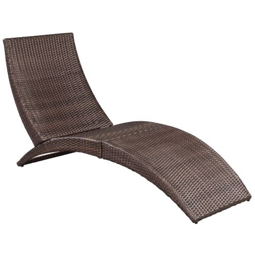 Transat Chaise Longue Bain De Soleil Lit De Jardin Terrasse Meuble D'extérieur Pliable