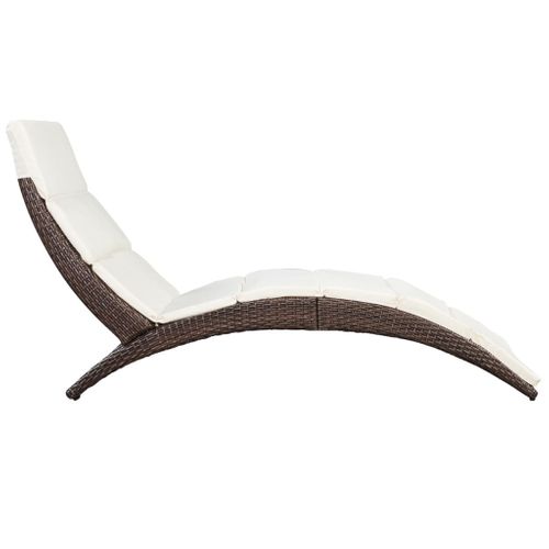Transat Chaise Longue Bain De Soleil Lit De Jardin Terrasse Meuble D'extérieur Pliable