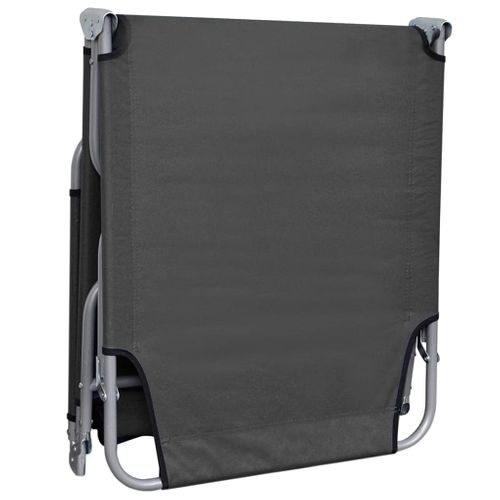 Transat Chaise Longue Bain De Soleil Lit De Jardin Terrasse Meuble D'extérieur Pliable Avec Dossier