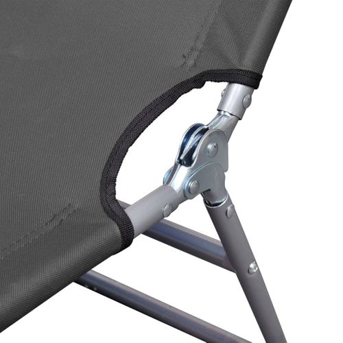 Transat Chaise Longue Bain De Soleil Lit De Jardin Terrasse Meuble D'extérieur Pliable Avec Dossier