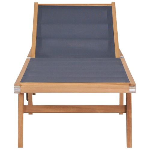 Transat Chaise Longue Bain De Soleil Lit De Jardin Terrasse Meuble D'extérieur Pliabl
