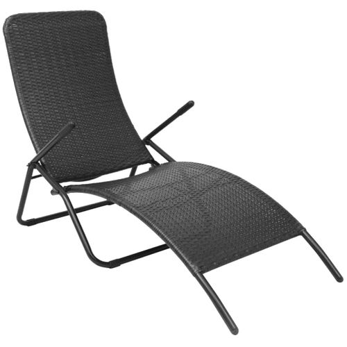 Transat Chaise Longue Bain De Soleil Lit De Jardin Terrasse Meuble D'extérieur Pliante Rotin