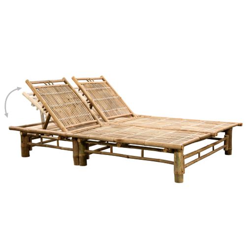 Transat Chaise Longue Bain De Soleil Lit De Jardin Terrasse Meuble D'extérieur 200 Cm