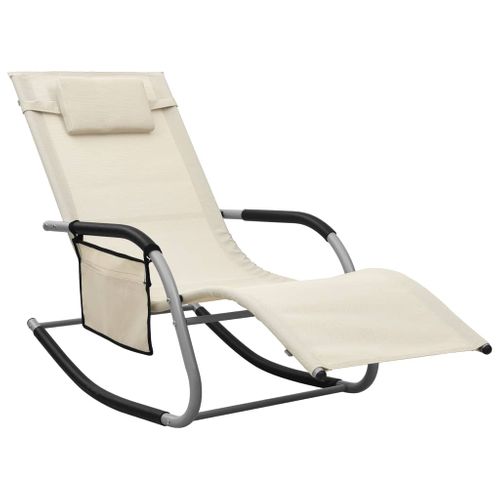 Transat Chaise Longue Bain De Soleil Lit De Jardin Terrasse Meuble D'extérieur Textile