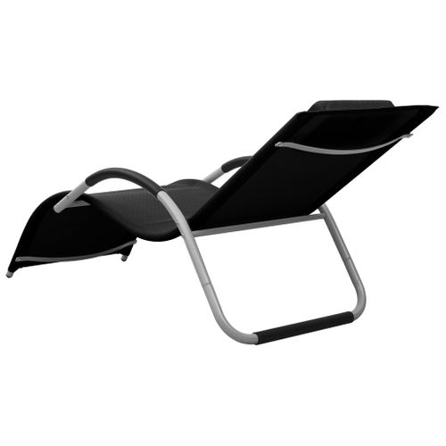 Transat Chaise Longue Bain De Soleil Lit De Jardin Terrasse Meuble D'extérieur Textile