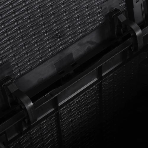 Coffre De Jardin Rangement 90 Litres Pp Rotin Noir 02_0013052