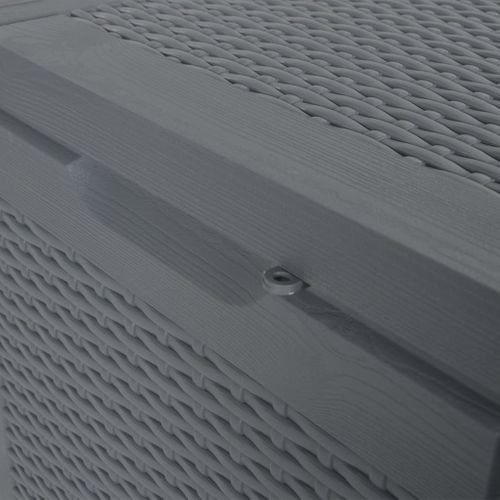 Coffre De Jardin Rangement Gris Pp Rotin 90 L 02_0013092