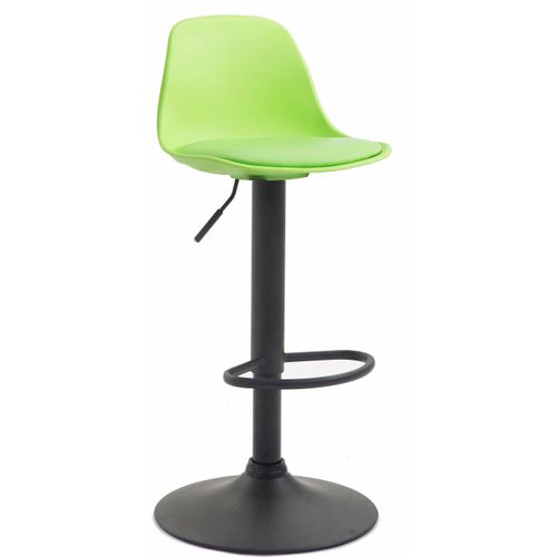 Tabouret De Bar Avec Repose-pieds Design Moderne Dossier En Plastique Et Synthétique Vert Pieds No