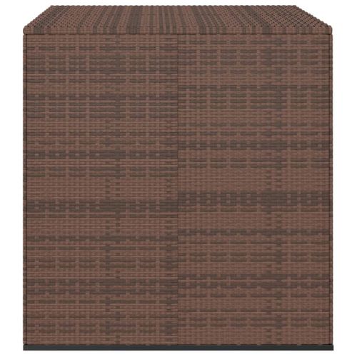 Coffre De Jardin Résine Tressée 100 X 97,5 X 104cm Marron 02_0013160