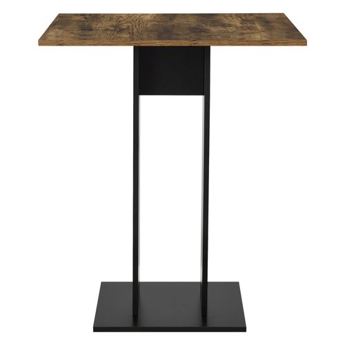 Table Salle à Manger De Forme Carrée Pour Cuisine Salon 78 Cm Brun Noir 03_0006124