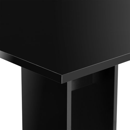 Table Salle à Manger Cuisine Salon Carrée 78 Cm Noir 03_0006126