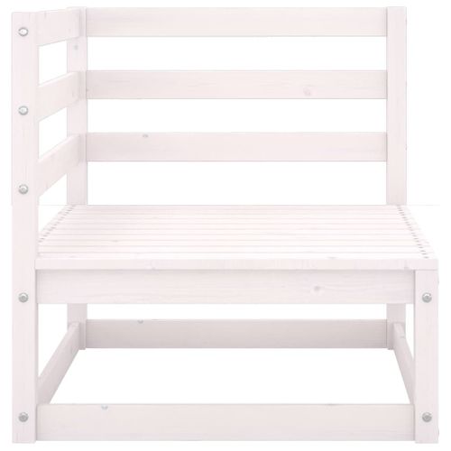 Canapé D'angle De Jardin Blanc Bois De Pin Massif 02_0013207