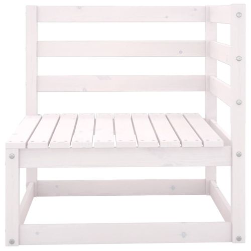 Canapé D'angle De Jardin Blanc Bois De Pin Massif 02_0013207
