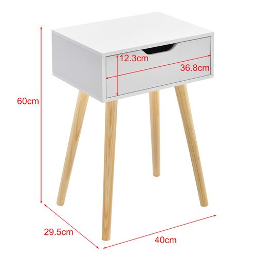 Table Basse Pour Salon Meuble Design Avec Tiroir Pvc 60 Cm Blanc 03_0006161