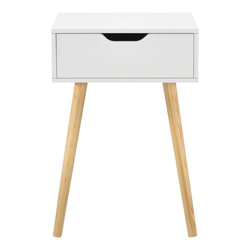 Table Basse Pour Salon Meuble Design Avec Tiroir Pvc 60 Cm Blanc 03_0006161