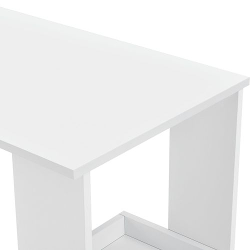 Table De Bar Design Avec Rangement Bistrot Murale 120 Cm Blanc 03_0006199