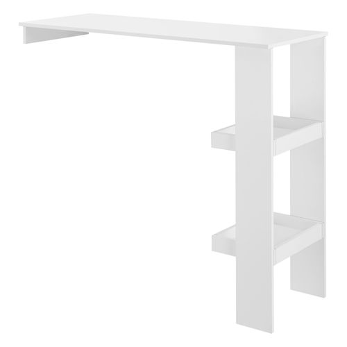 Table De Bar Design Avec Rangement Bistrot Murale 120 Cm Blanc 03_0006199
