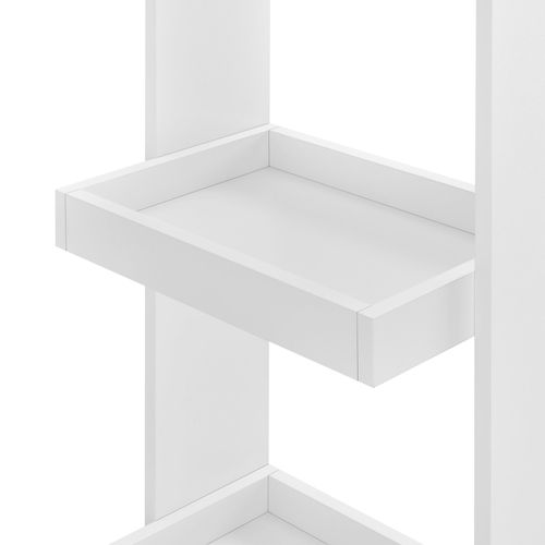 Table De Bar Design Avec Rangement Bistrot Murale 120 Cm Blanc 03_0006199