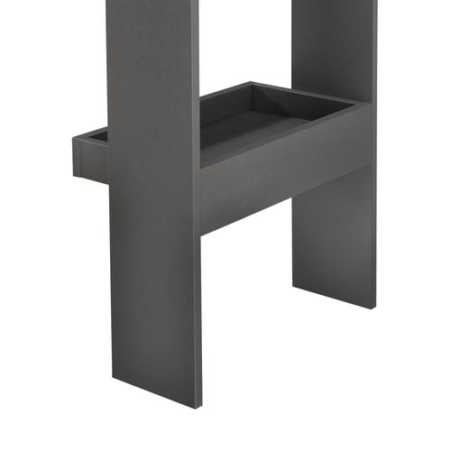 Table De Bar Stylée Bistrot Murale 120 Cm Gris Foncé 03_0006219