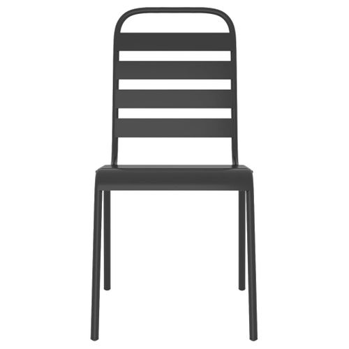 Ensemble De Salle à Manger De Jardin Meuble Extérieur 11 Pièces Anthracite Acier 02_0