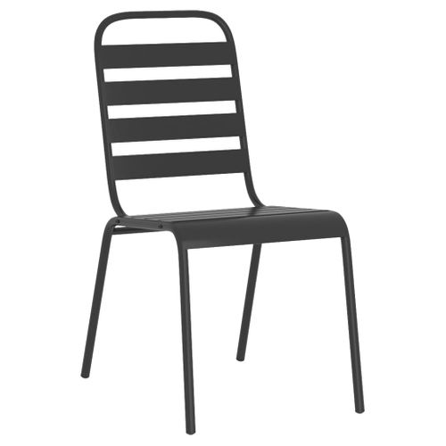 Ensemble De Salle à Manger De Jardin Meuble Extérieur 11 Pièces Anthracite Acier 02_0