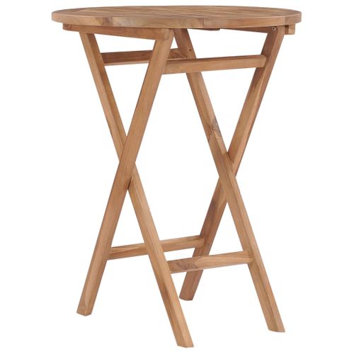 Ensemble De Salle à Manger De Jardin Meuble Extérieur 3 Pièces Bois De Teck Massif 02